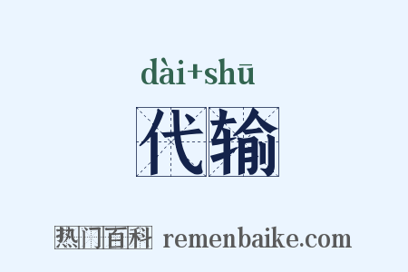 代输是什么意思的图片